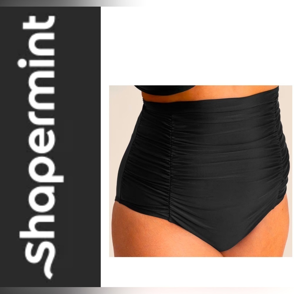 Shapermint Classic Black High-Waisted Swimwear- nwt